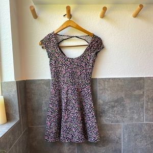 American Eagle floral skater dress